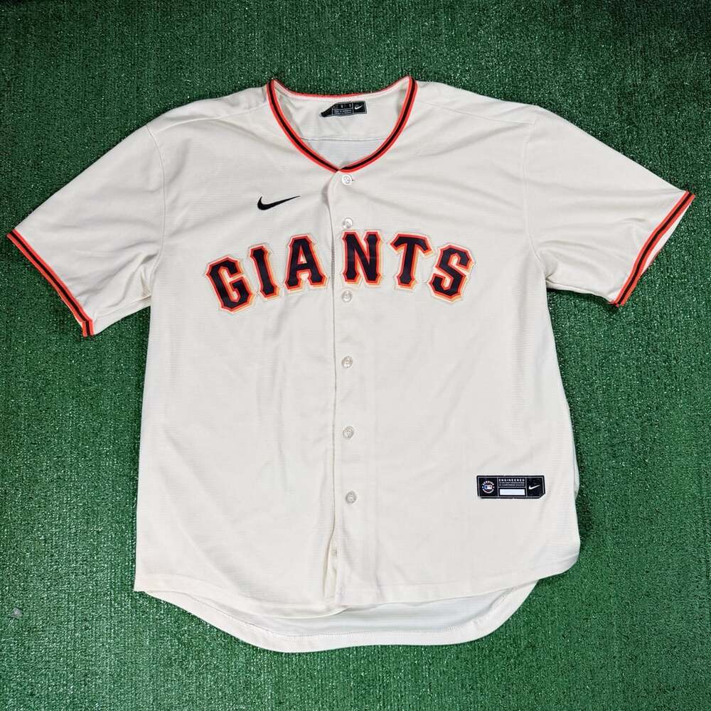 Nike San Francisco Giants Cream Home Jersey Size Large